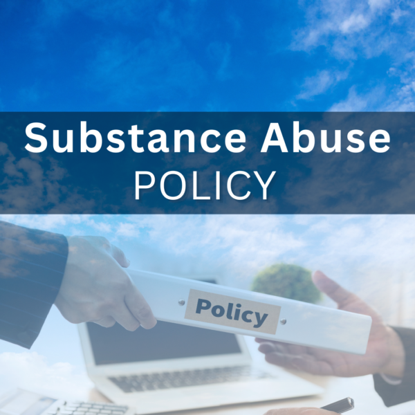 Substance Abuse Policy With Drug Testing Consent Form Included | MJ ...