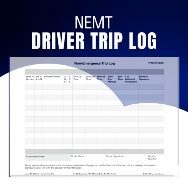 NEMT Driver Trip Log